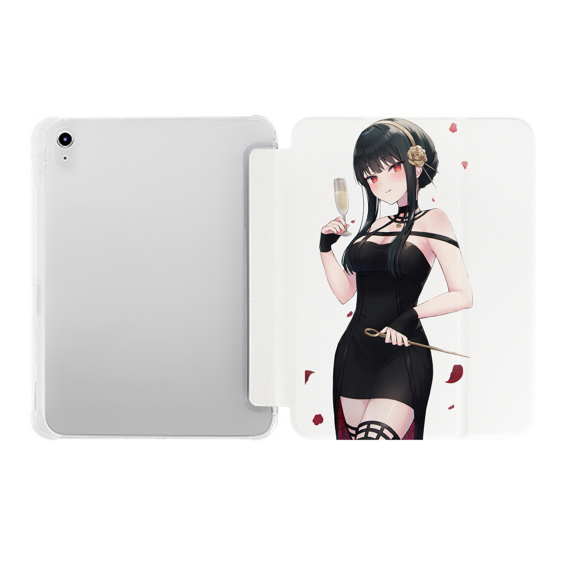 （画像用） SPY×FAMILY间谍家家酒 IPad ケース ペン収納付き 三つ折りスタンド PUレザー×シリコン 対応機種9.5/10.5/10.9インチ